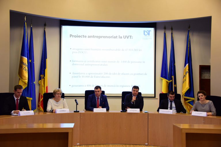 Finanțări pentru afaceri oferite de Universitatea de Vest din Timişoara