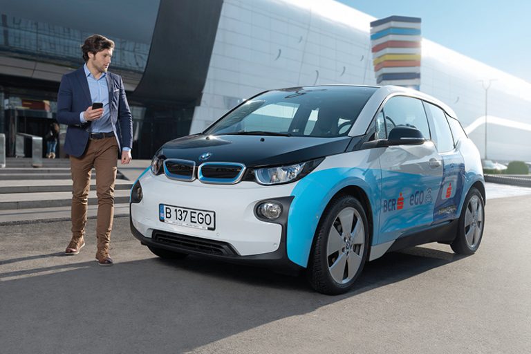 BCR eGO, primul serviciu de car sharing cu mașini electrice cu card bancar contactless