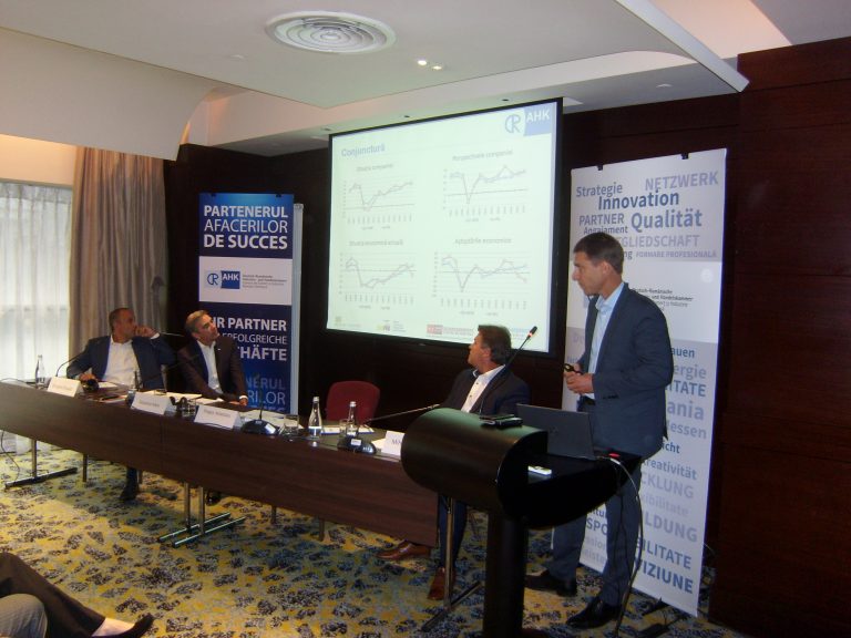 Mulţumire conjuncturală, îngrijorare în perspectivă ale mediului de afaceri german din România