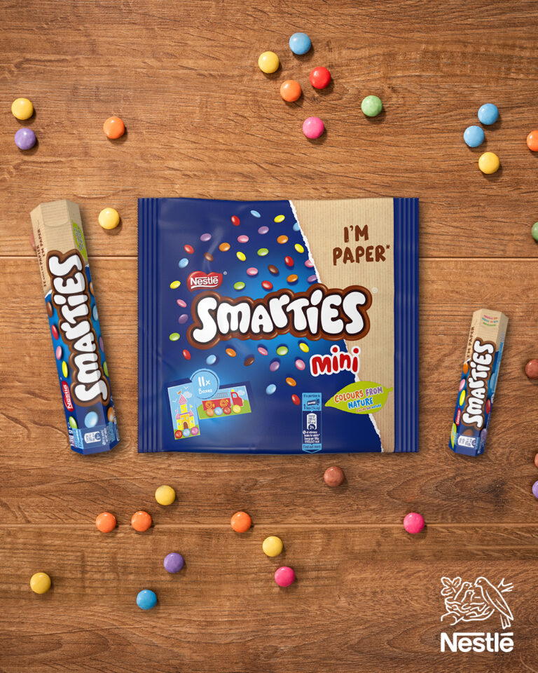 Ambalaj 100% din hârtie reciclabilă pentru dulciuri