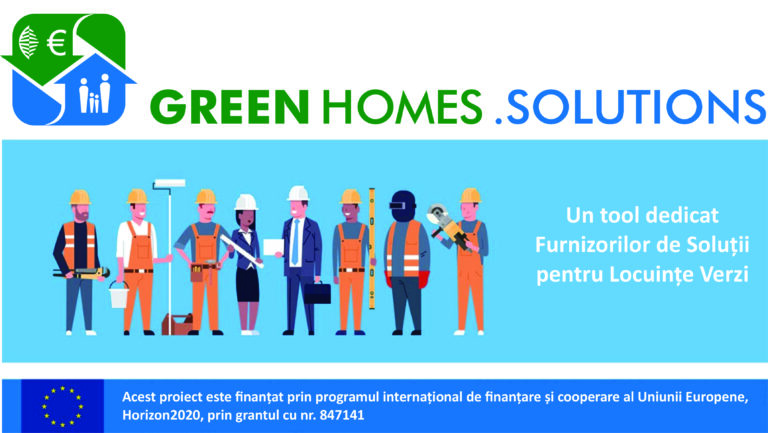 Platformă pentru furnizorii de soluții pentru locuințe verzi