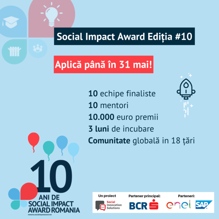 Social Impact Award România pentru idei de afaceri sociale