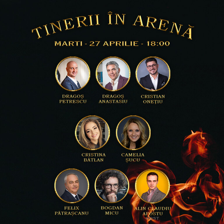 Tinerii în Arenă, ediția a doua: cei 7 finaliști și-au găsit mentorii, după prezentările-fulger în fața juriului