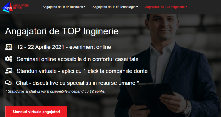 Peste 4.000 de joburi deschise în cadrul Angajatori de TOP Inginerie