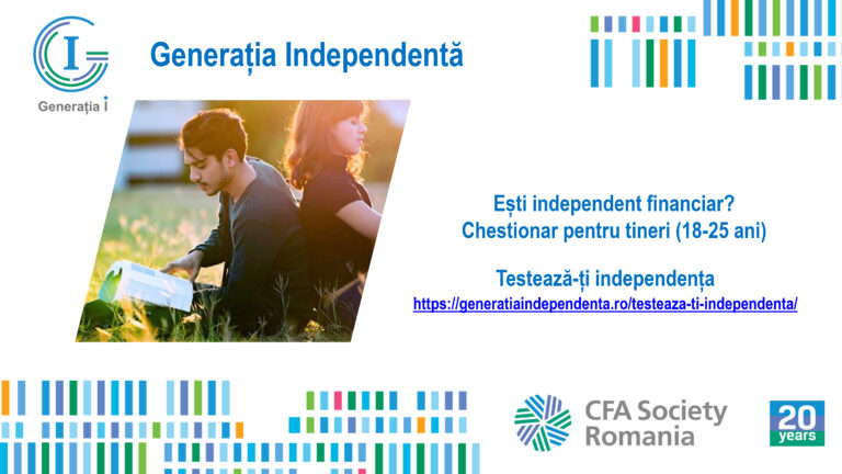 Asociația CFA România testează independența financiară în rândul tinerilor
