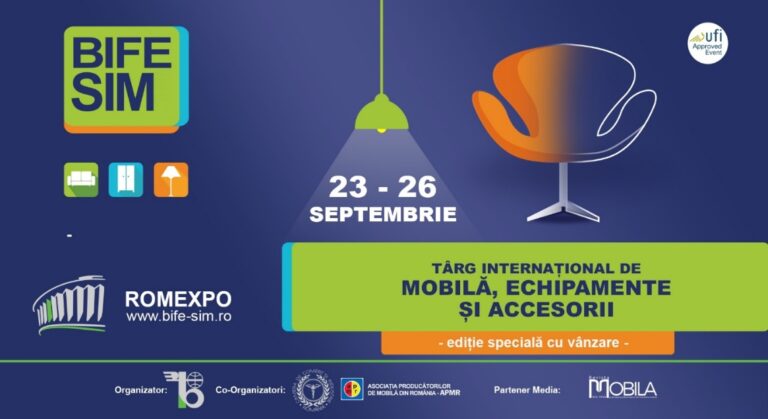 Târgul internațional de mobilă BIFE-SIM 2021, la Romexpo