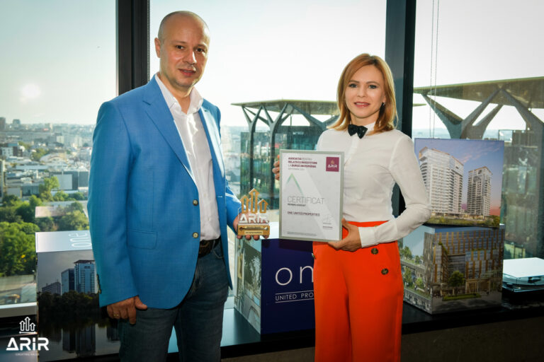 One United Properties, a treia cea mai mare companie antreprenorială românească listată la Bursa de Valori Bucureşti, devine membru ARIR