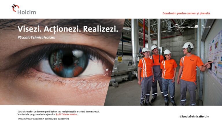 Holcim  va pregăti și angaja 20 de tineri în industria de construcții