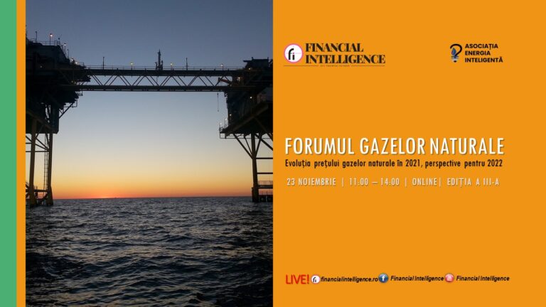 Financial Intelligence și Asociația Energia Inteligentă organizează a treia ediție a FORUMULUI GAZELOR NATURALE