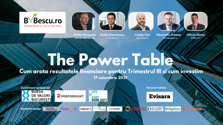 The Power Table – Cum arată rezultatele financiare pentru Trimestul III și cum investim