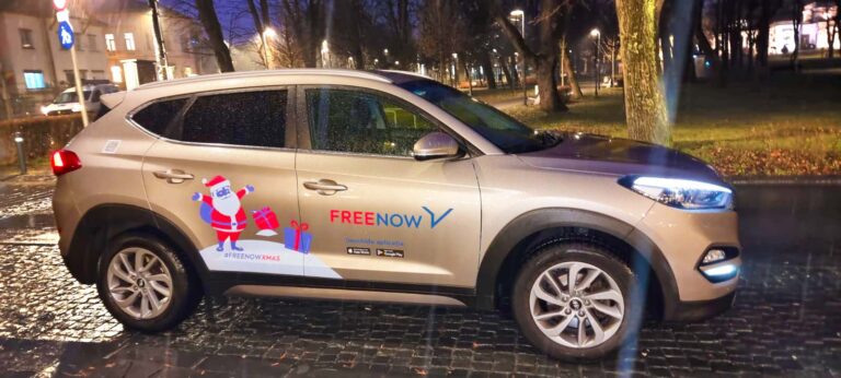 De sărbători, FREE NOW lansează Flota lui Moș Crăciun