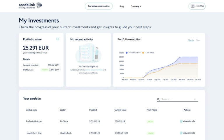 SeedBlink lansează funcționalități noi pentru a îmbunătăți experiența investitorilor