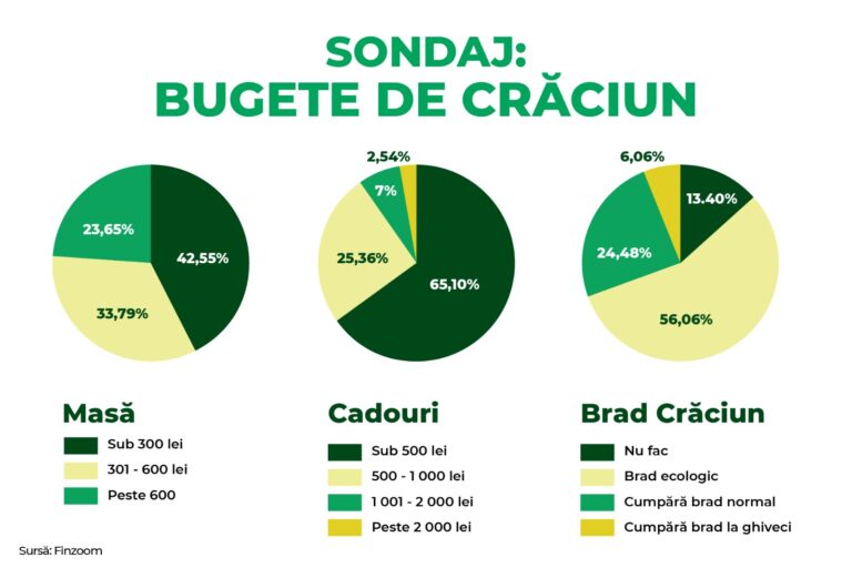 Sărbători în pandemie: 92% dintre români se pregătesc să petreacă Sărbătorile acasă, 48% și-au redus bugetul față de anul trecut