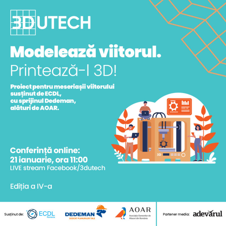 Meseriașii viitorului, formați pentru lucru cu imprimantă 3D
