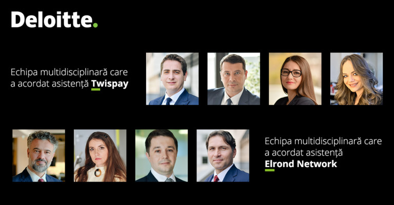 Deloitte România și Reff & Asociații au asistat ambele părți – vânzător și cumpărător – în achiziția Twispay de către Elrond Network, o tranzacție de referință pentru piața românească și europeană