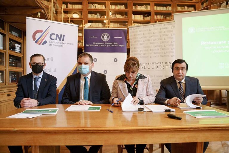 Restaurarea Universității din București, cea mai mare investiție pentru cultură și educație a Ministerului Dezvoltării