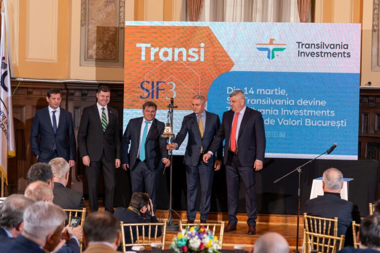 Transilvania Investments,prima ședință de tranzacționare sub noua identitate de brand la BVB