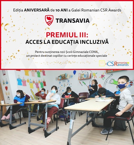 Transavia, premiu pentru responsabilitate și implicare socială