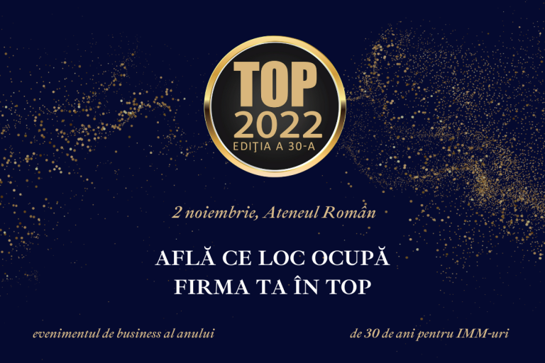 Participă la cea de-a 30-a ediție a evenimentului Topului Național al Firmelor Private din România!