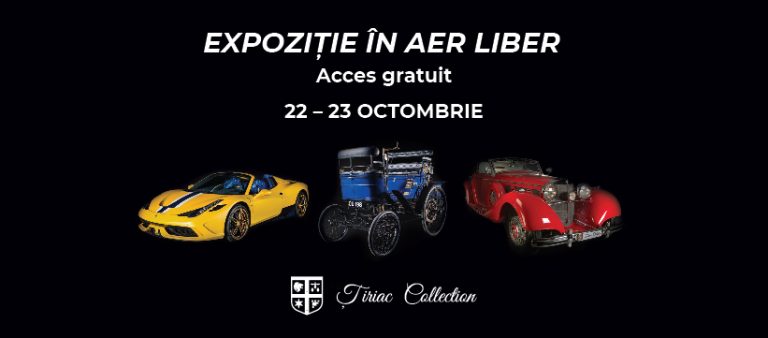 Expoziție auto unicat, în aer liber, cu acces gratuit