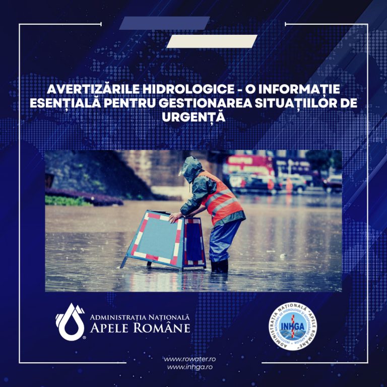 Avertizări hidrologice pentru gestionarea situațiilor de urgență