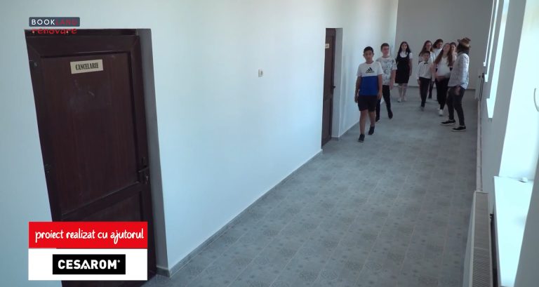 Renovare de școli rurale susținută de Cesarom