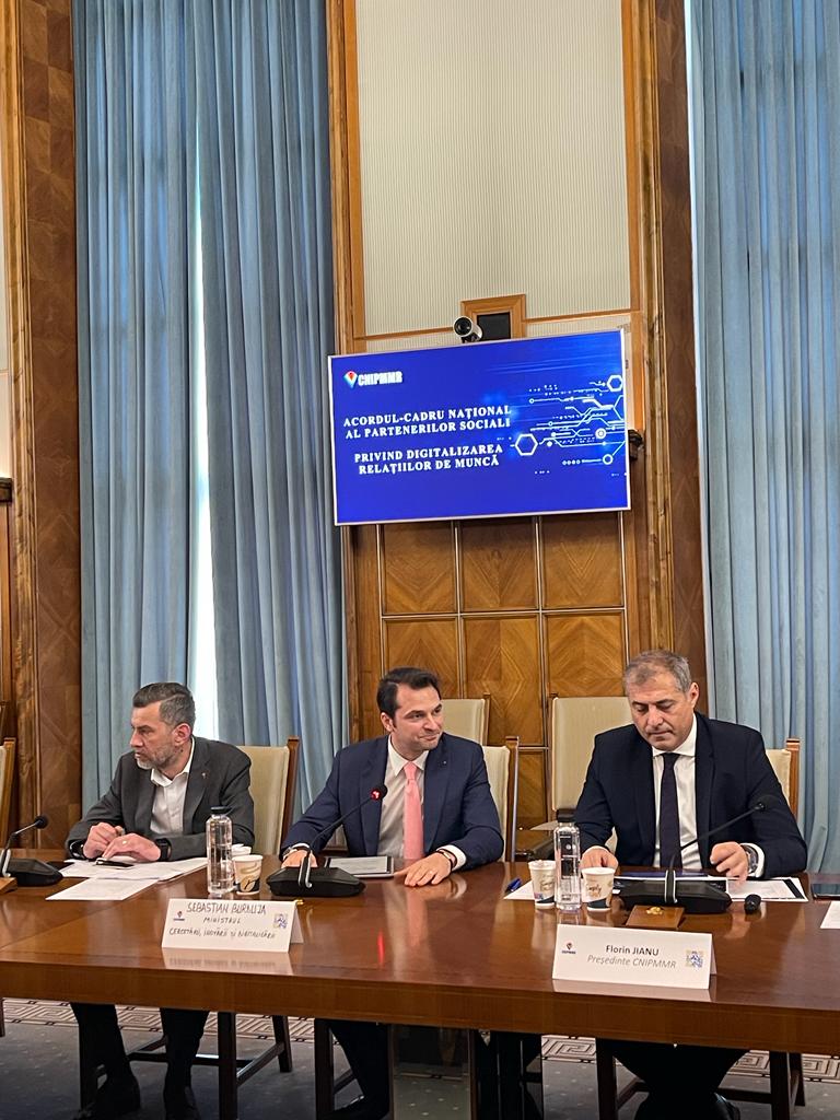 Acord cadru național al partenerilor sociali privind digitalizarea relațiilor de muncă