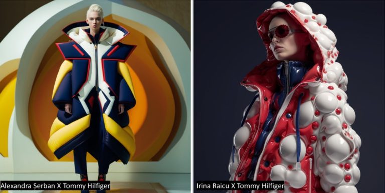 Artiste din România, câștigătoare ale unui concurs de design vestimentar cu Inteligență Artificială, organizat de Tommy Hilfiger