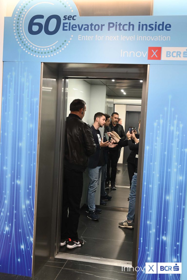 Elevator Pitch Day: 10 start-up-uri de tehnologie și-au prezentat afacerile, în 60 de secunde, live, în liftul din sediul BCR