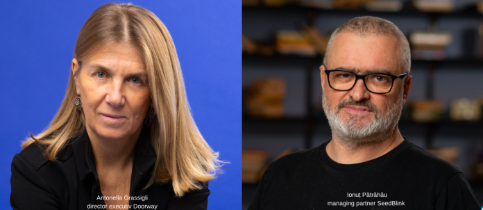 Antonella Grassigli_director executiv Doorway si Ionut Patrahau_managing partner SeedBlink (landscape)