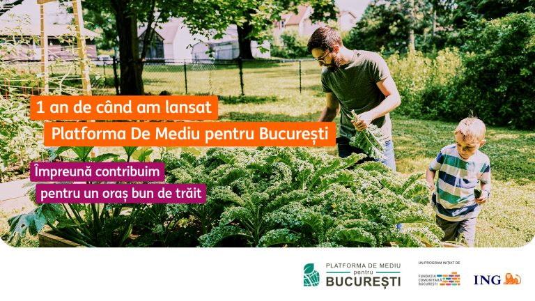 Platforma de Mediu pentru București, finanțări de 1,2 milioane de lei în primul an de activitate