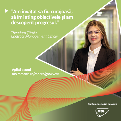 Grupul MOL angajează 74 de absolvenți pentru a oferi soluții durabile pentru regiune, prin intermediul programului „MOL Growww” ediția 2023