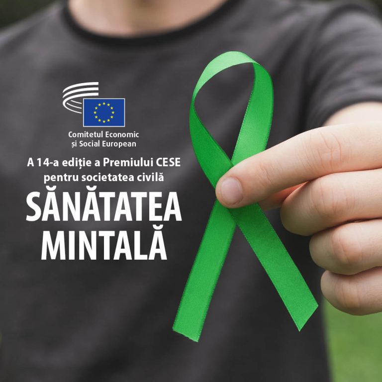 CESE lansează înscrierile pentru Premiul pentru societatea civilă, care va aborda problema sănătății mintale 