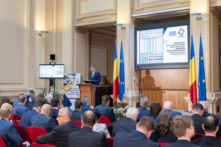 Hidroelectrica, la tranzacționare după încheierea celui mai mare IPO la Bursa de Valori București