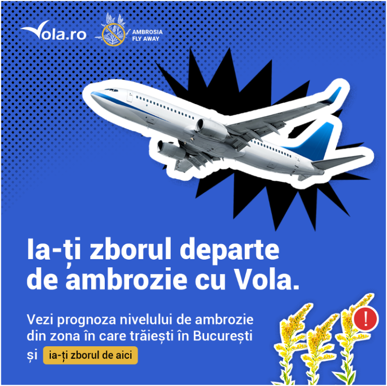 VOLA și Saatchi & Saatchi România lansează primul data tool de prognoză a intensității polenului de ambrozie din București