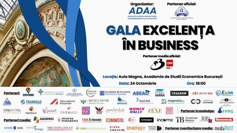 Gala Excelența în Business reflectă diversitatea și profunzimea performanței în lumea afacerilor