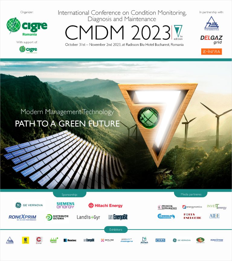 Transelectrica susține lucrările celei de-a VII-a ediție a Conferinței Internaționale  CONDITION MONITORING, DIAGNOSIS, AND MAINTENANCE (CMDM) 2023, organizată  de CNR – CIGRE 