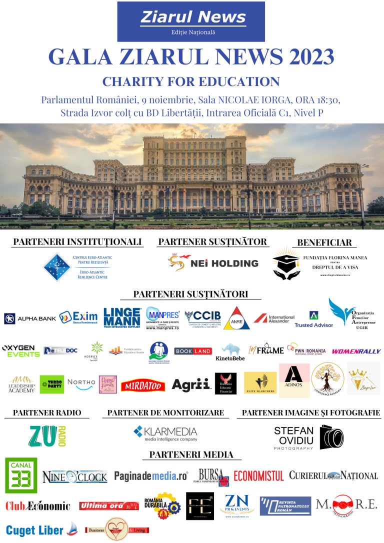 GALA ZIARUL NEWS 2023- CHARITY FOR EDUCATION