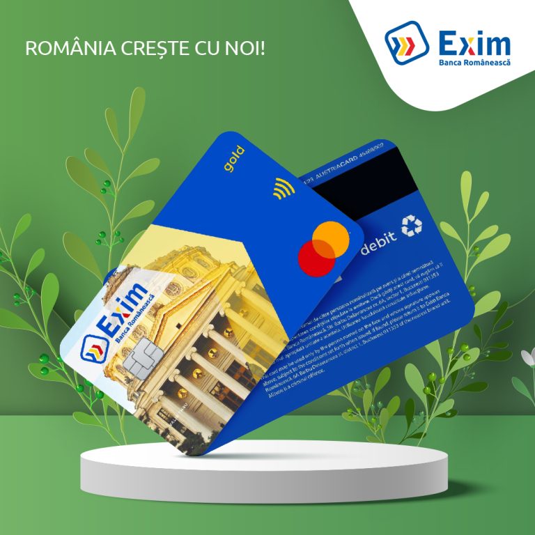 Exim Banca Românească lansează carduri din material reciclabil