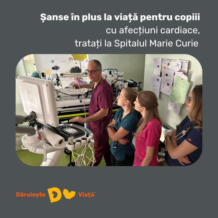 Investiție BCR și Dăruiește Viață în secția de cardiologie a Spitalului Marie Curie 