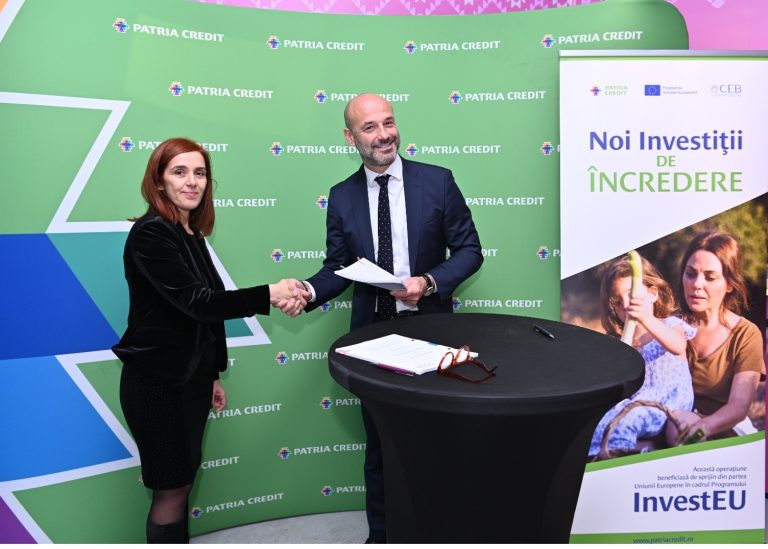 Acord de împrumut CEB-Patria Credit pentru susținerea microfinanțării