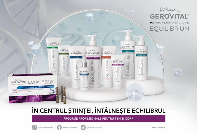 Farmec relansează gama de produse profesionale Gerovital H3 Equilibrium