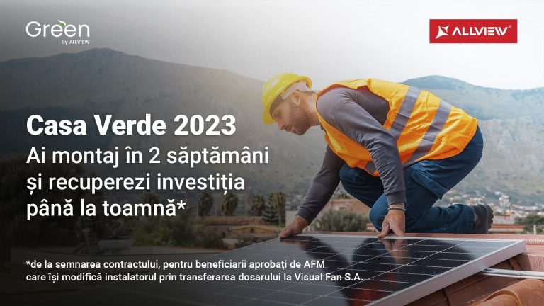 Montare în două săptămâni a sistemului fotovoltaic pentru Casa Verde 2023