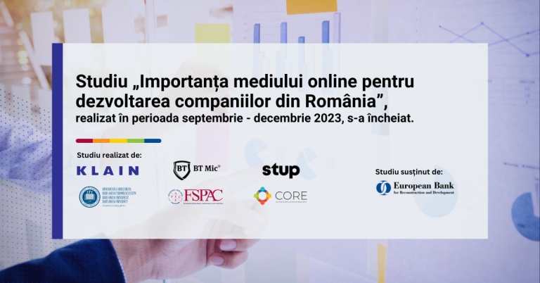 Rezultatele studiului „Importanța mediului online pentru dezvoltarea companiilor din România”: 57% dintre firme au o strategie de marketing, dar doar 23% implementează cel puțin jumătate din planurile anuale