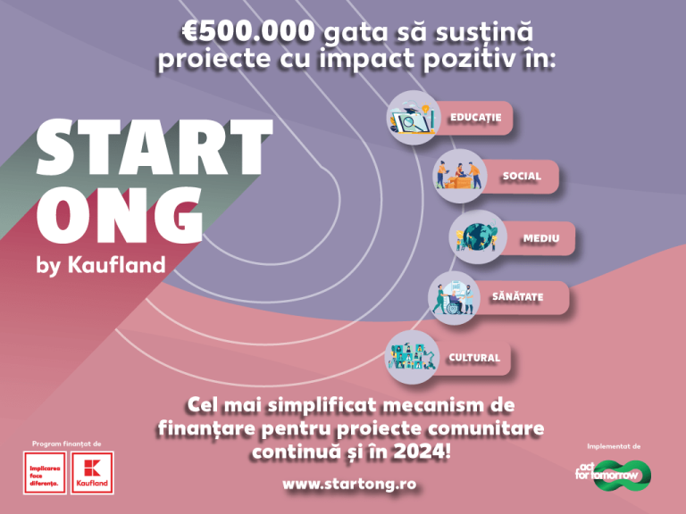 Finanțări de 500.000 de euro prin programul Start ONG  