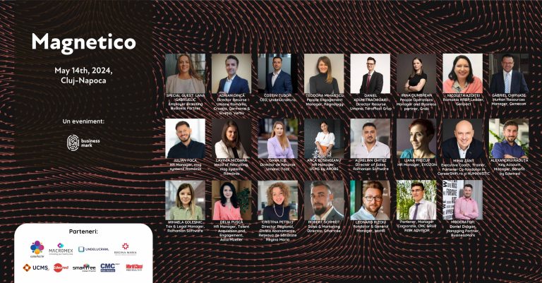 Profesioniștii de HR din Cluj-Napoca sunt invitați, pe 14 mai, la conferința „Magnetico”. Talent Acquisition, Employer Branding și Employee Experience – elementele cheie ale ediției din 2024