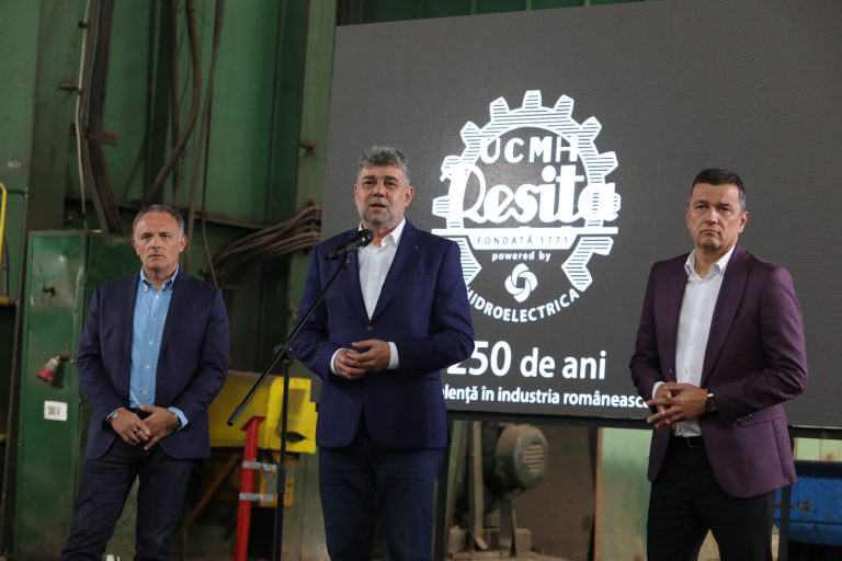 VIZITA DE LUCRU A PRIMULUI MINISTRU MARCEL CIOLACU LA UCMH – REȘIȚA