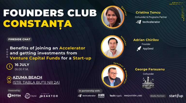 Eveniment din serie Founders Club dedicată antreprenorilor, organizat la Constanța