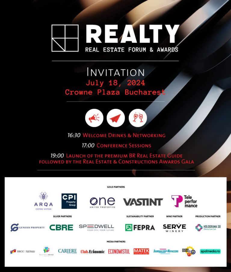 Explorați viitorul sectorului imobiliar la Real Estate & Construction Forum & Awards 2024 organizat de Revista Business Review