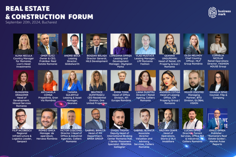 A XIX-a ediție a „Real Estate & Construction Forum”: Peste 25 de lideri din industrie analizează provocările și oportunitățile sectorului imobiliar